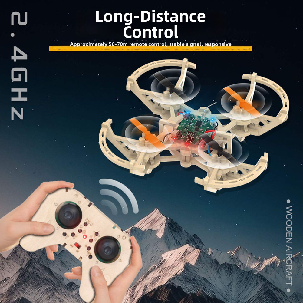 Drewniany model drona RC, 3 tr – Drone Kit Octocopter recenzja i cena